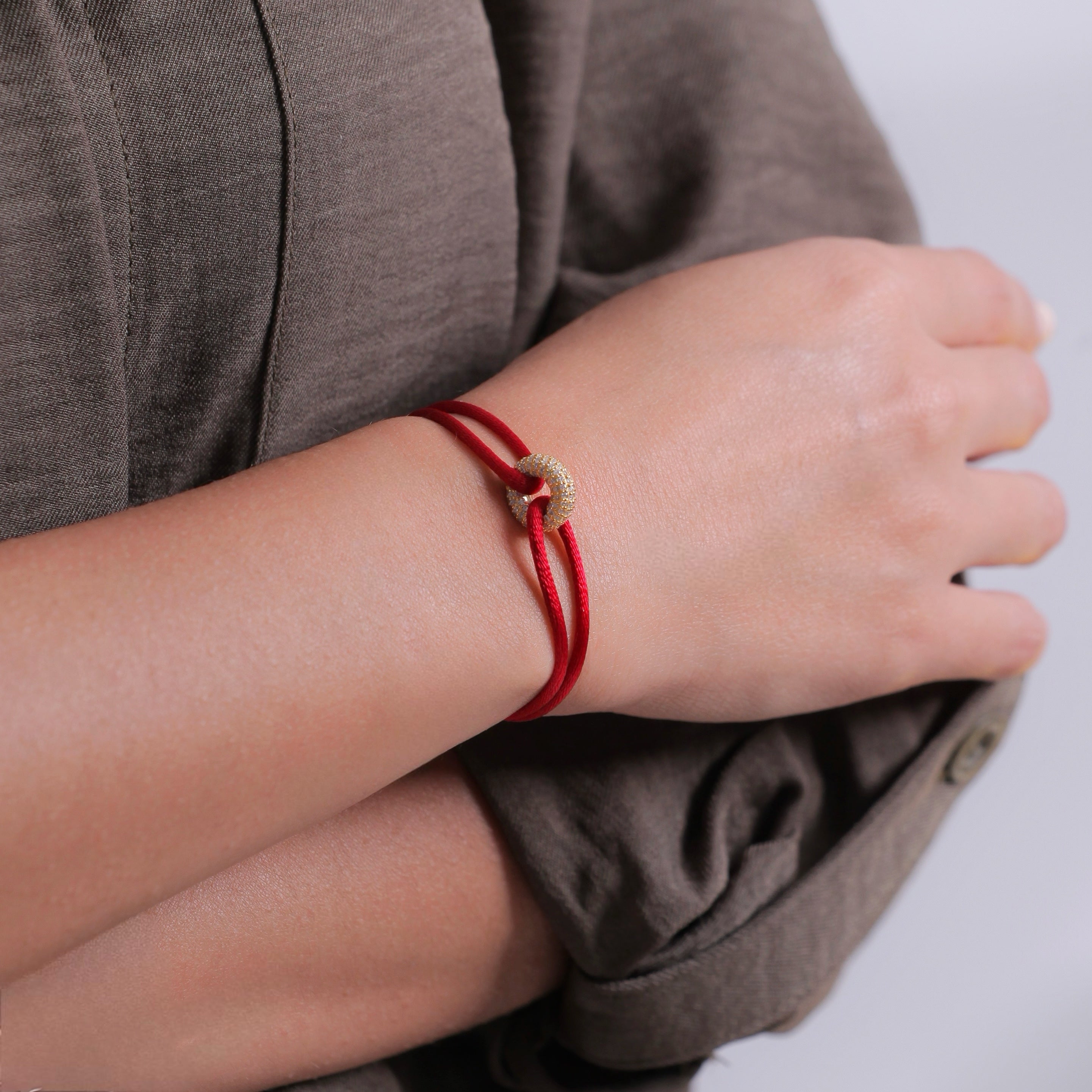 Bracelet Cordon - Golden Soho Pavé