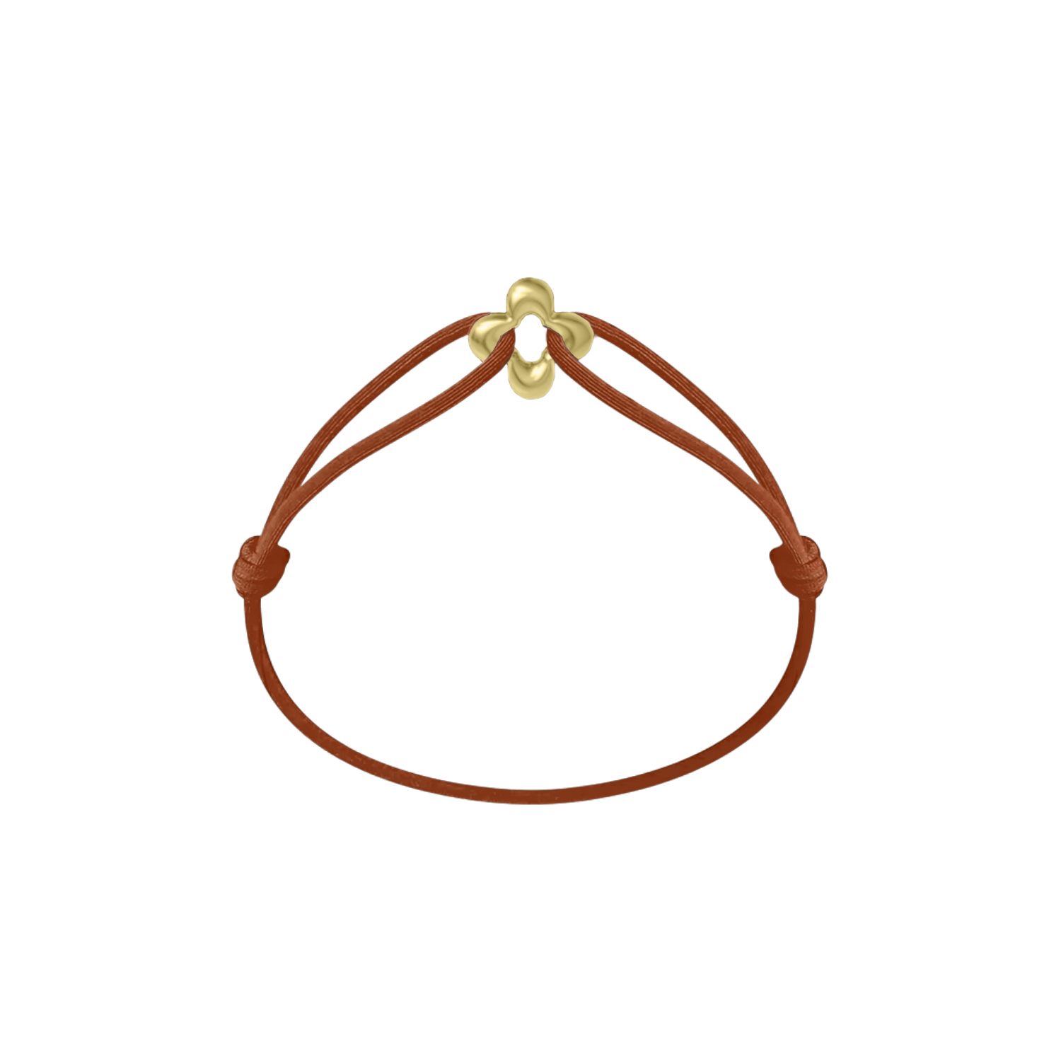 Bracelet Cordon - Mini Golden Clover